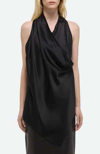 Drape Sleeveless Silk Top