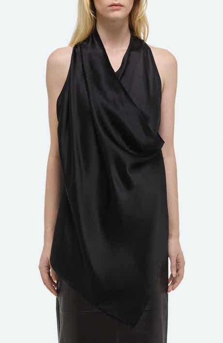 Drape Sleeveless Silk Top