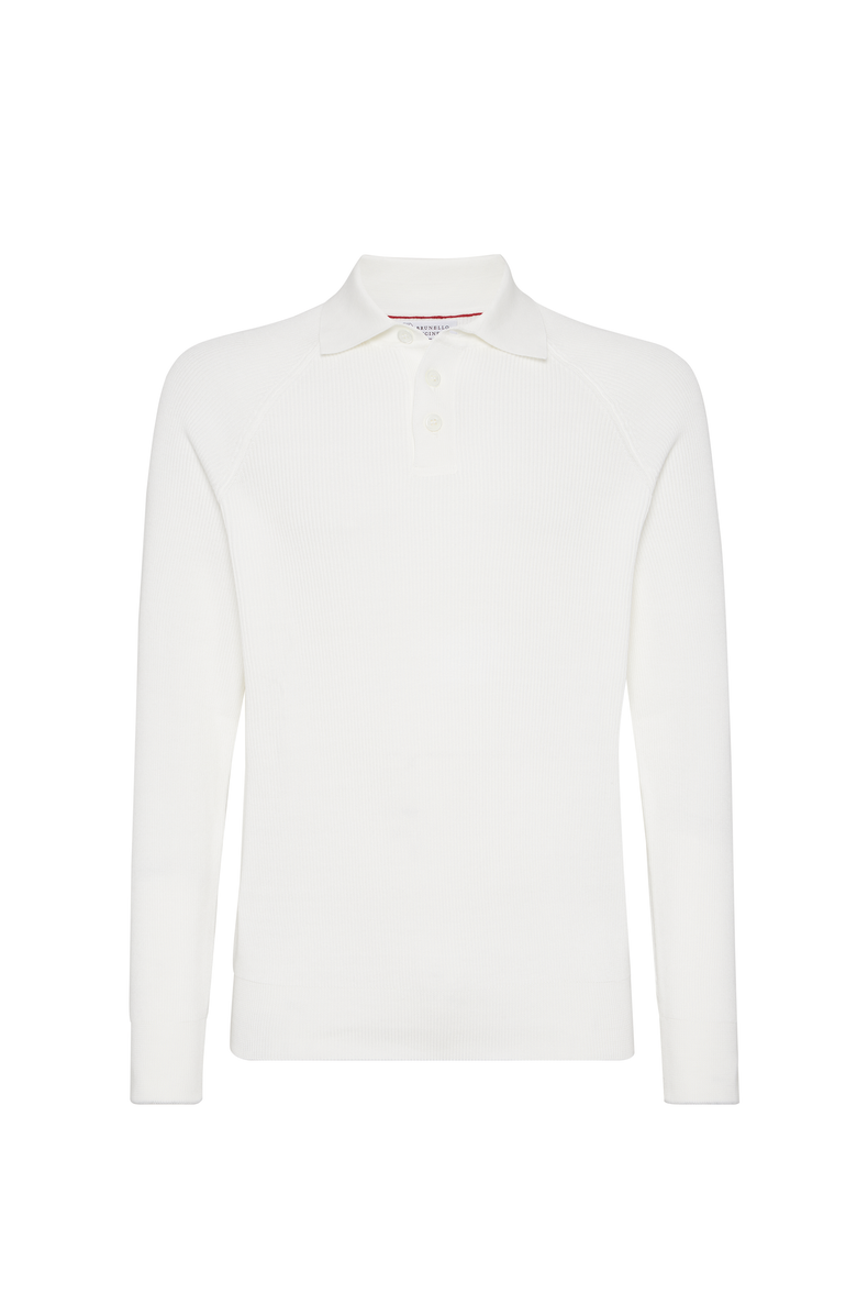 Brunello Cucinelli Polo-style sweater, Main, color, Panama