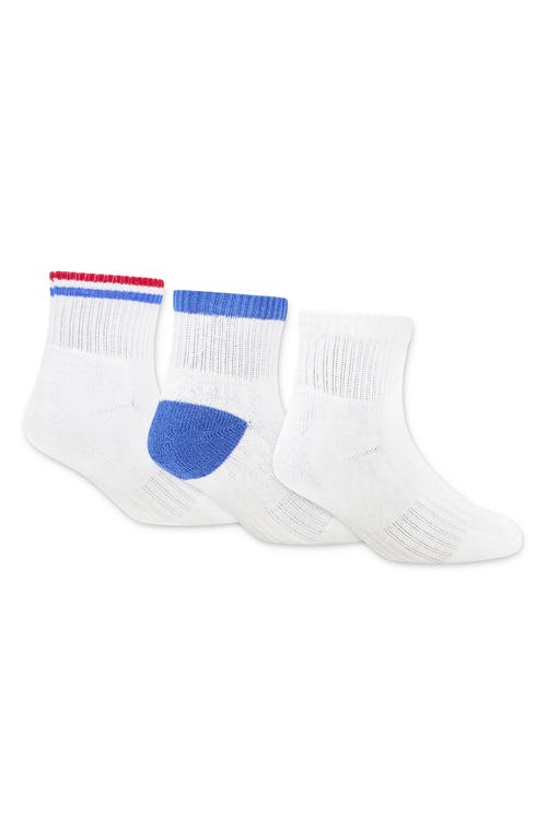 Nike 3-pack Retro Gfx Quarter Socks In Multi