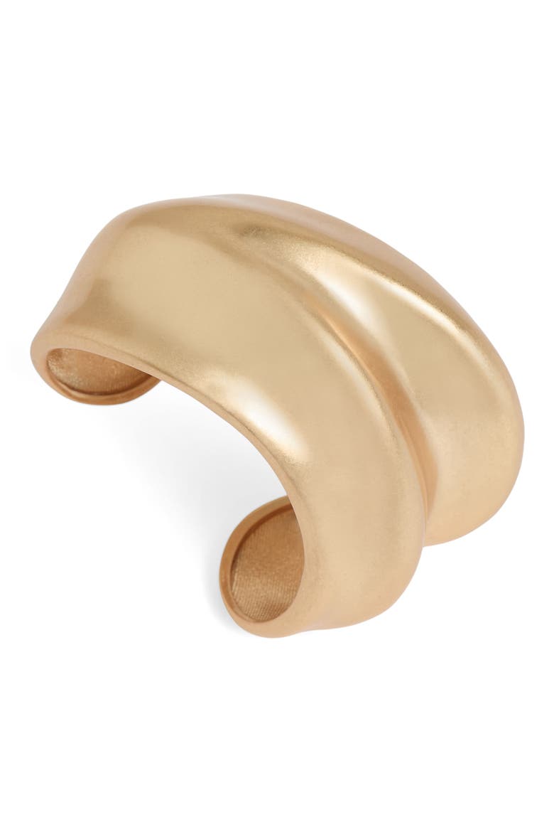 Sara Sculptural Cuff Bracelet, Alternate, color, GOLD TONE