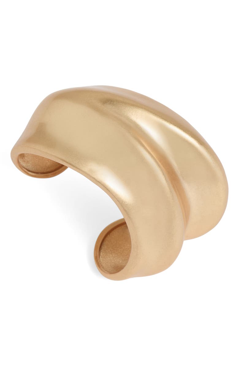 Reiss Sara Sculptural Cuff Bracelet, Alternate, color, Gold Tone