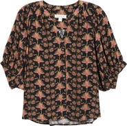 Treasure & Bond Raglan Sleeve Button-Up Shirt