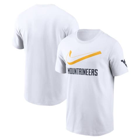 Men's Nike White West Virginia Mountaineers Primetime 2-Hit Swoosh T-Shirt