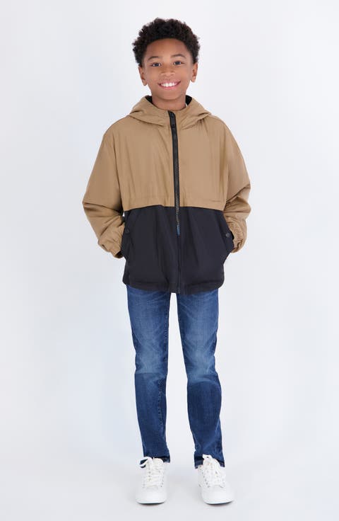 Kids' Colorblock Rain Jacket