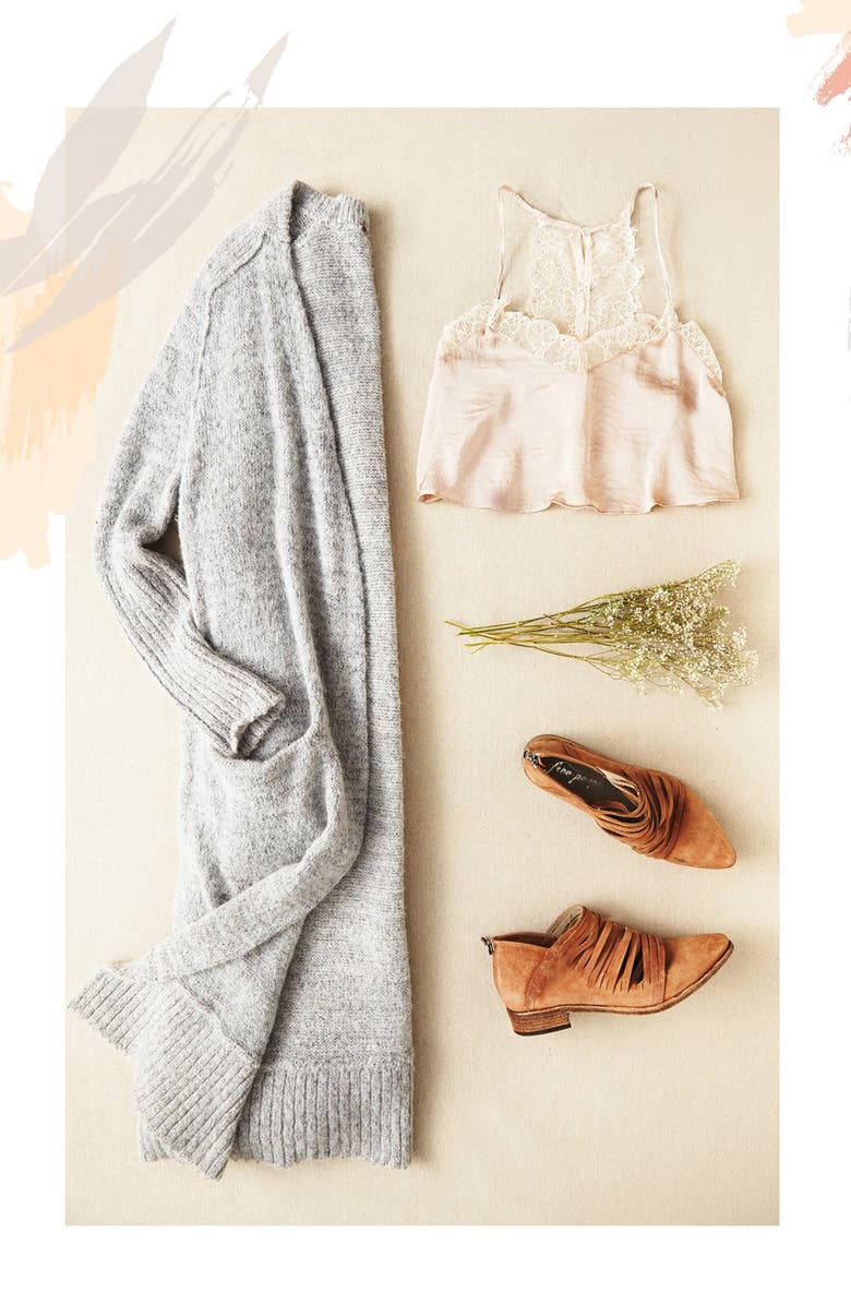Free People 'Santa Cruz' Long Cardigan, Alternate, color, 