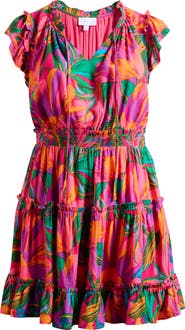 SUGARLIPS Beal Toledo Tropical Tiered Dress