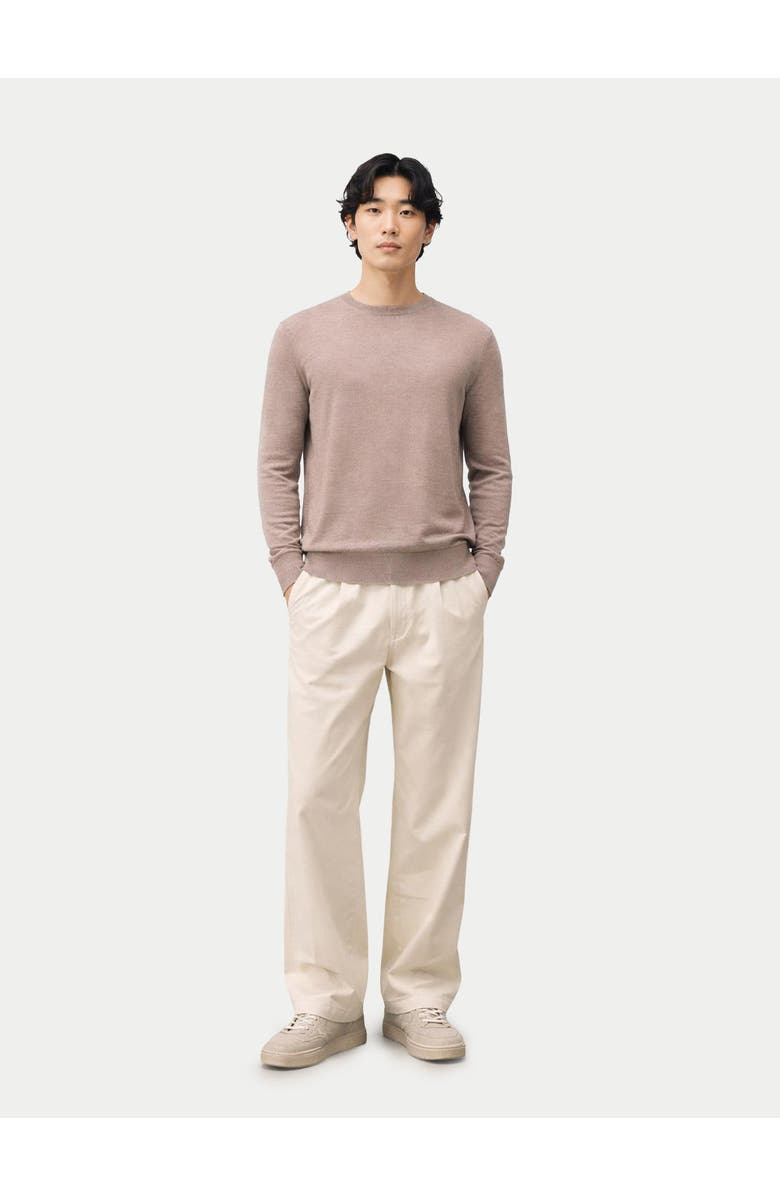 Gobi Cashmere Cashmere Silk C-Neck Sweater, Alternate, color, Timber Wolf