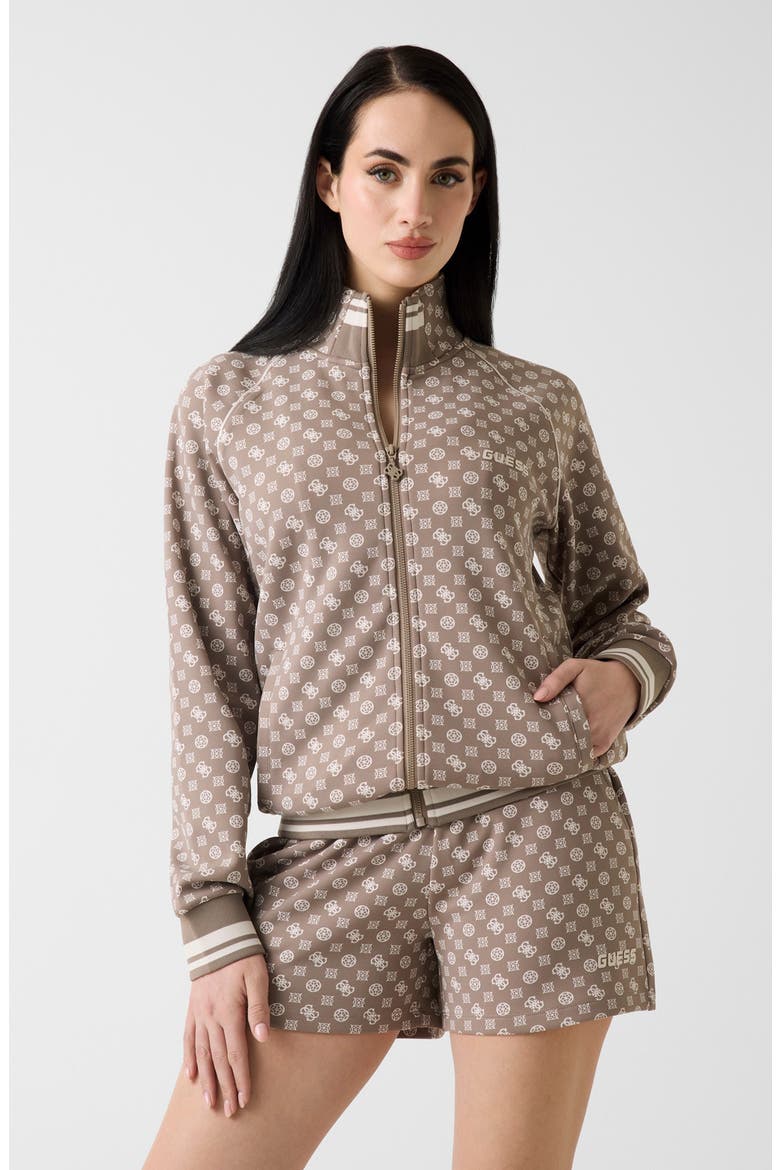 Aggie Full Zip Sweatshirt, Alternate, color, BROWN