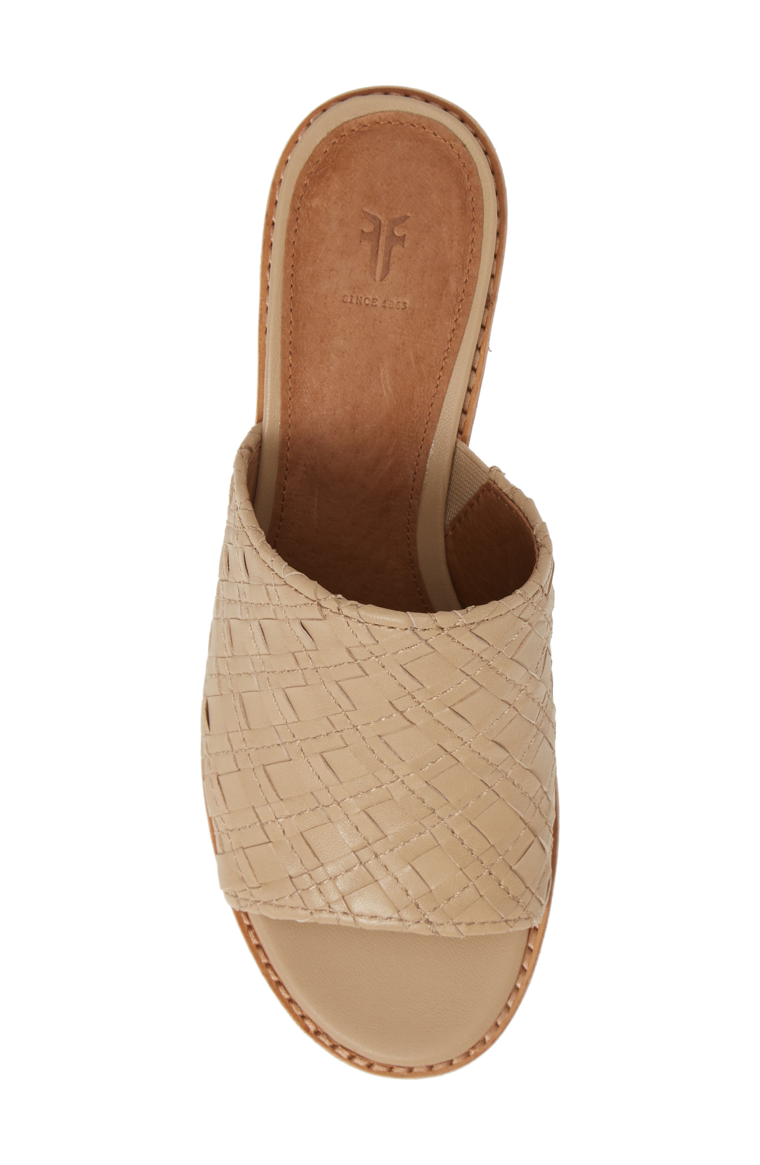Cindy Woven Slide Sandal, Alternate, color, CREAM