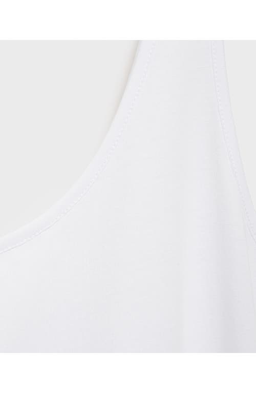 Mango Cotton Lounge Camisole In White
