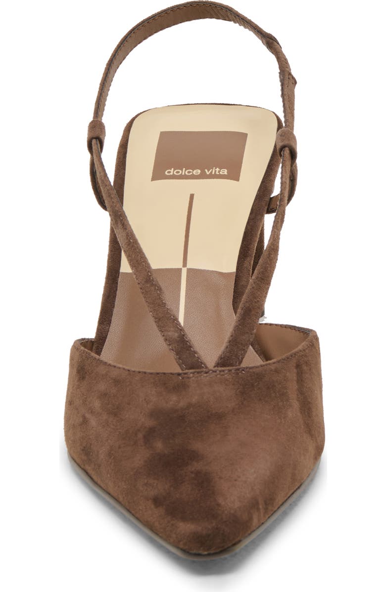 Dolce Vita Ginay Slingback Pump, Alternate, color, Dark Brown Suede