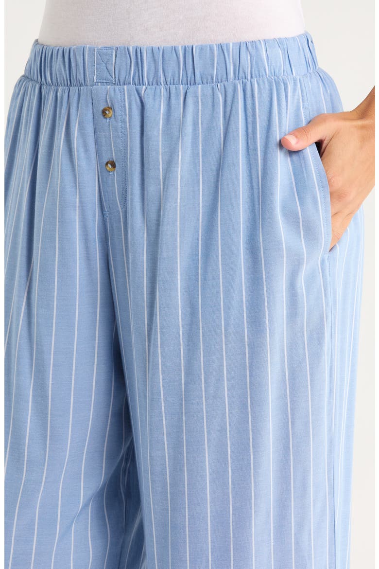 Hangout Stripe Pajama Pants, Alternate, color, CHAMBRAY STRIPE