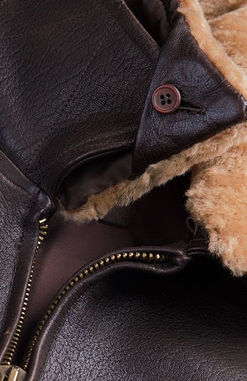 Heavy weight lamb leather flight jacket