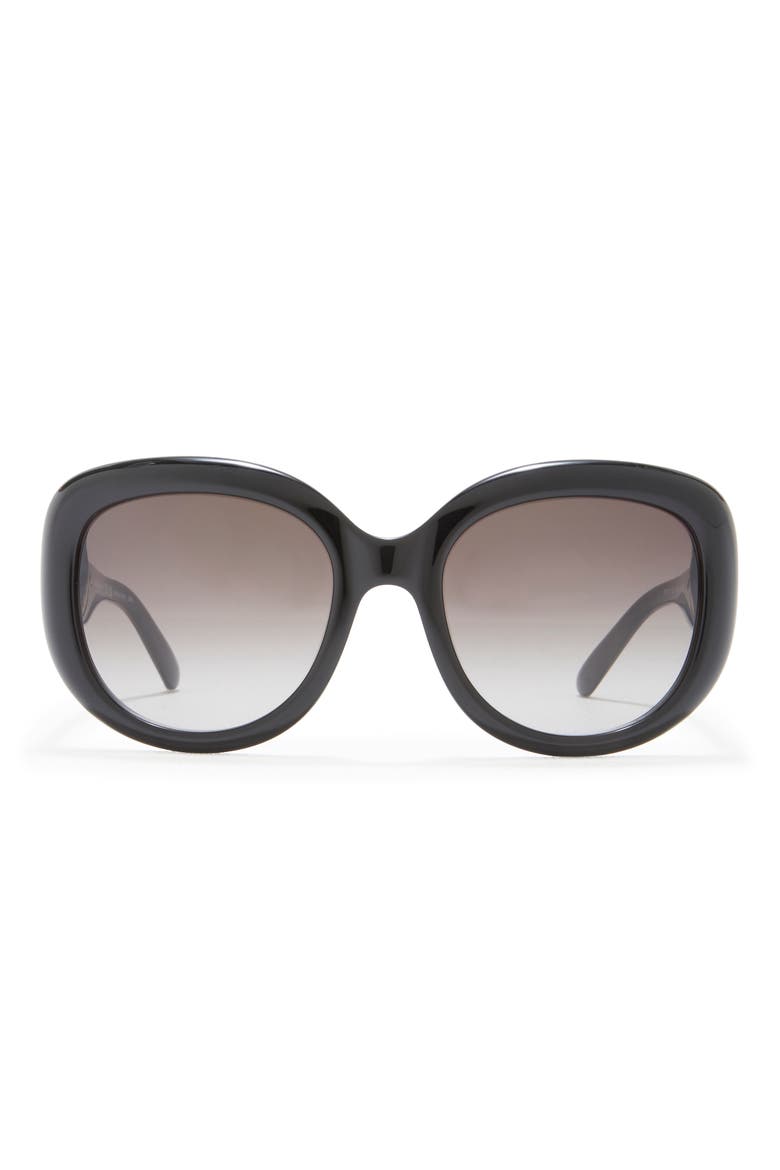 53mm Oversized Sunglasses, Main, color, BLACK