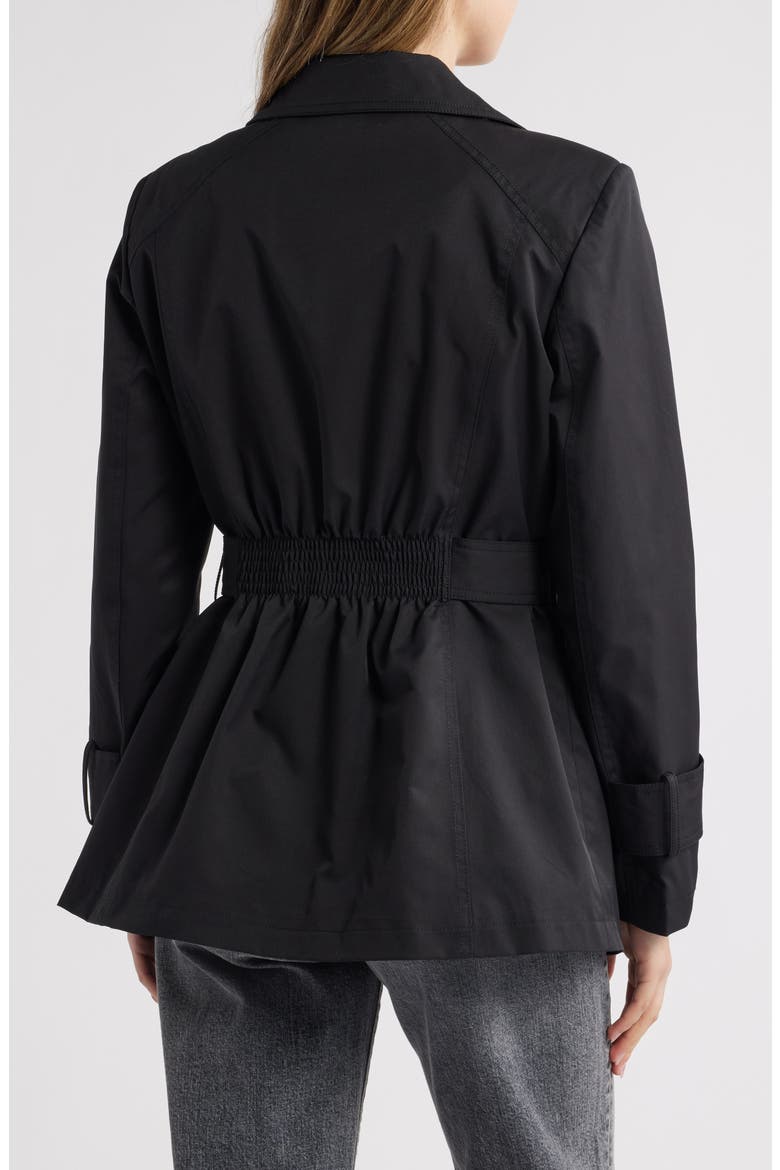 Belted Trench Coat, Alternate, color, BLACK