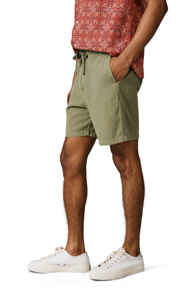 Allanby Cotton Drawstring Rugby Short, Alternate, color, Khaki