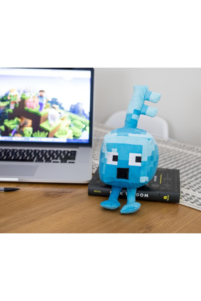 Minecraft Dungeons Happy Explorer Series Diamond Key Golem Plush Toy | 7 Inches, Alternate, color, Blue