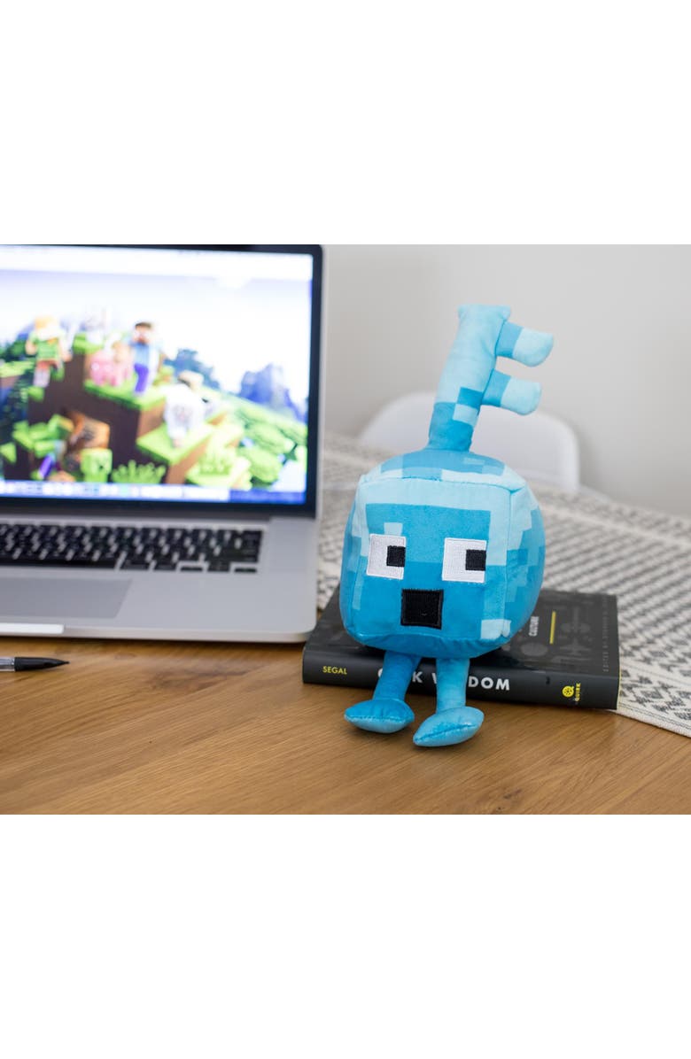Toynk Minecraft Dungeons Happy Explorer Series Diamond Key Golem Plush Toy | 7 Inches, Alternate, color, Blue