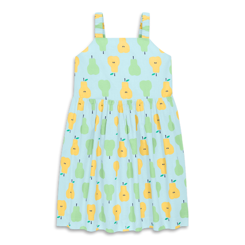 Primary Kids Woven Tank Sundress In Cutout Pears In Saltwater Pears
