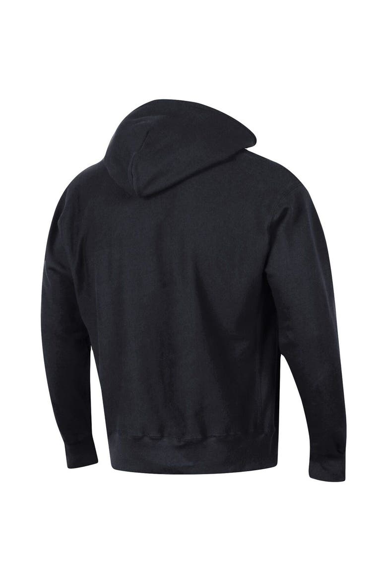 Men's Champion Black Nebraska Huskers Team Arch Reverse Weave Pullover Hoodie, Alternate, color, Black
