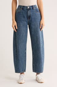 Seven7 Gusset High Waist Ankle Barrel Jeans