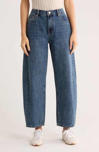 Seven7 Gusset High Waist Ankle Barrel Jeans