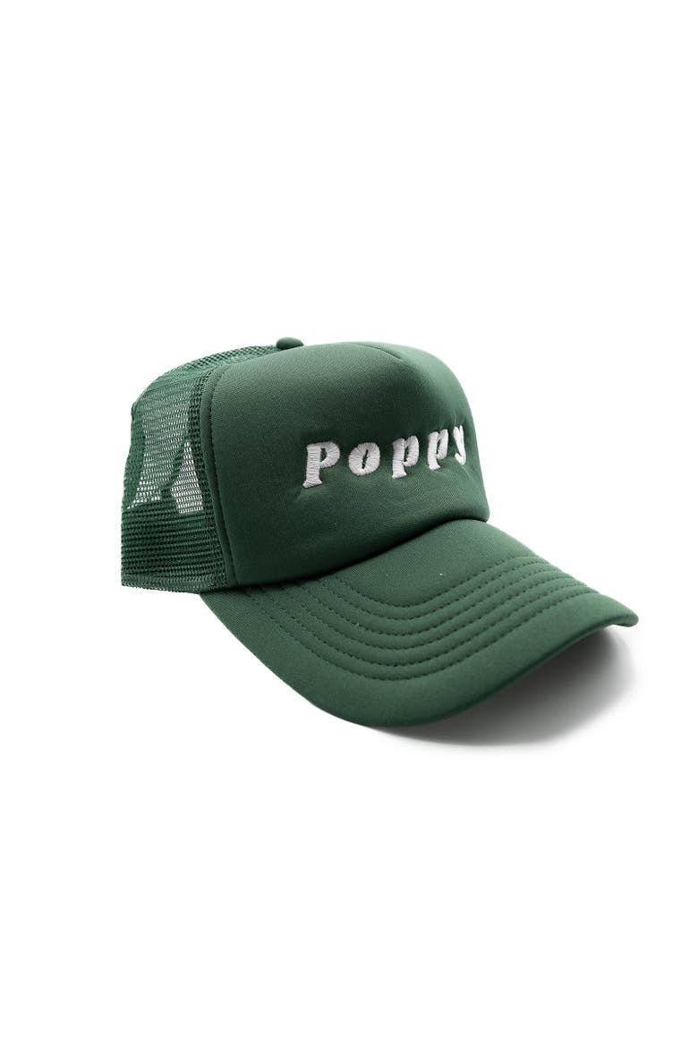 Poppy Foam Trucker Hat, Alternate, color, Dark Green