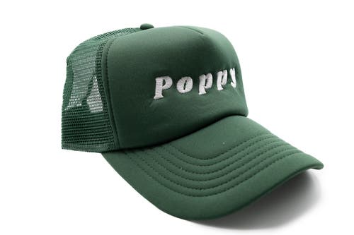 Rey To Z Poppy Foam Trucker Hat In Green