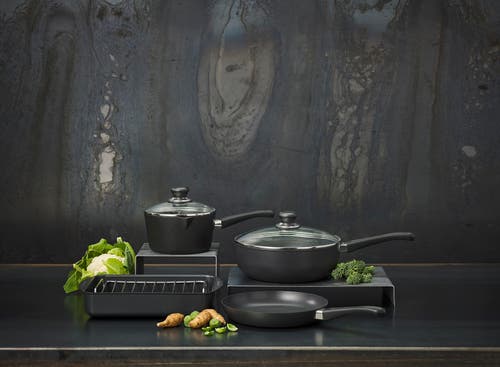 Scanpan Classic 3 Piece Cookware Set In Black