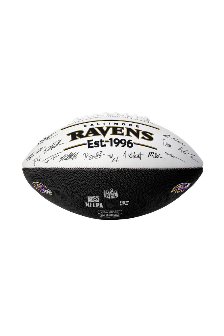 Baltimore Ravens 2025 Autograph Signature Football, Alternate, color, Black