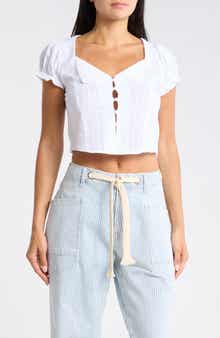 Vigoss Textured Collar Top
