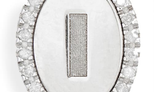 Meshmerise Diamond Initial Disc Bracelet In Gold