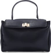 Adornia Faux Leather Single Handle Bag