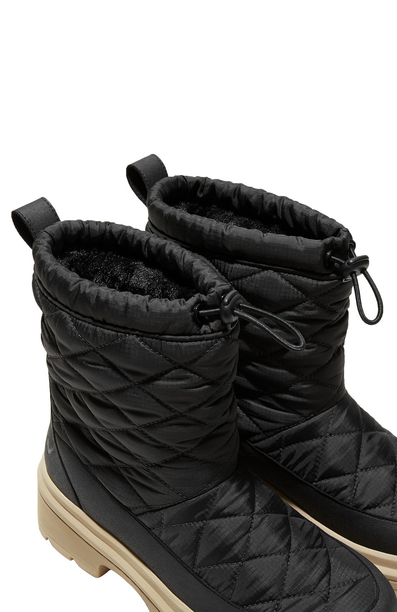 VIVAIA Quilted Waterproof PufferTherm Warm Boots, Alternate, color, Black Water Prf