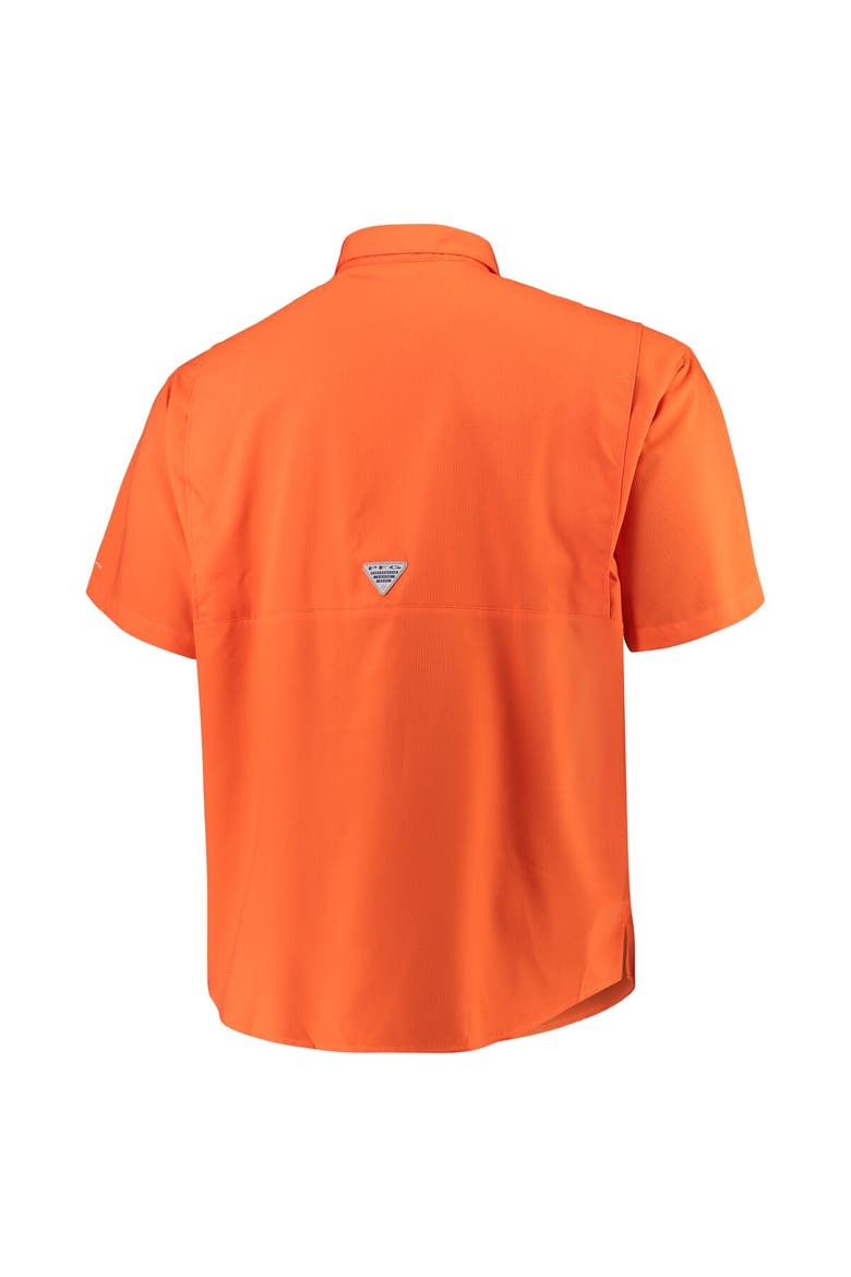 Men's Columbia Orange Clemson Tigers Big & Tall Collegiate Tamiami Button-Down Shirt, Alternate, color, Orange