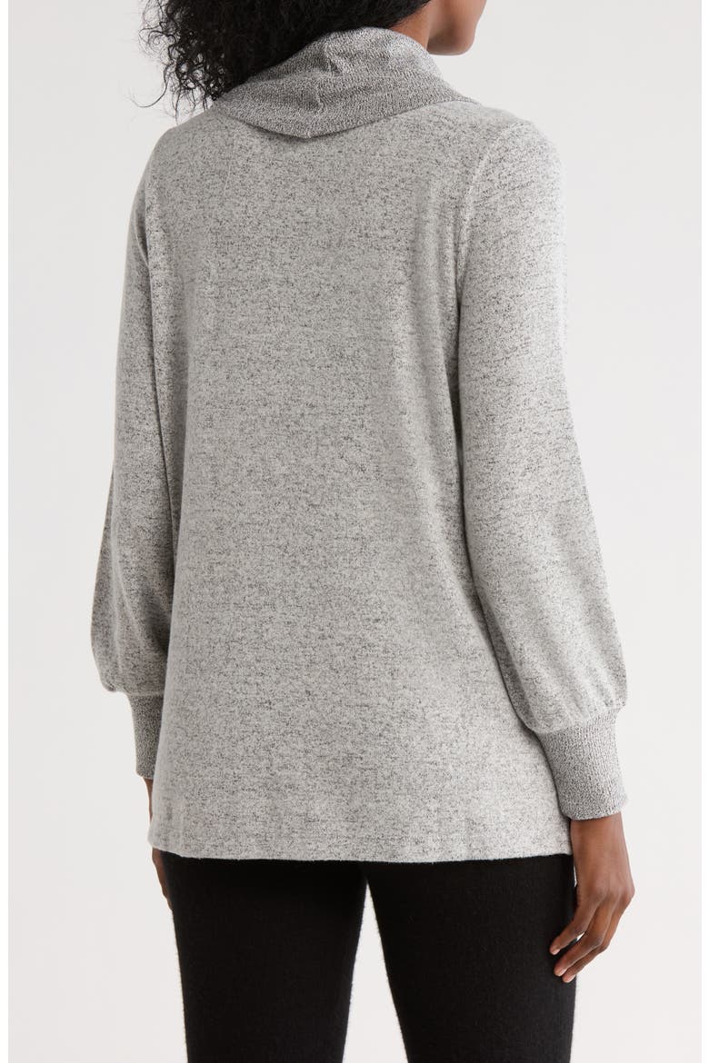 Cowl Neck Long Sleeve Knit Top, Alternate, color, HEATHER GREY