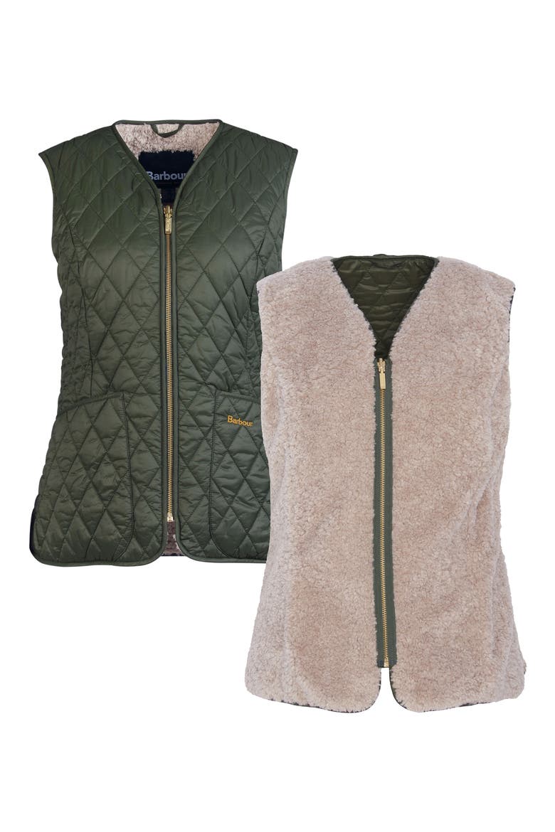 Markenfield Quilted Vest, Alternate, color, OLIVE/ NATURAL