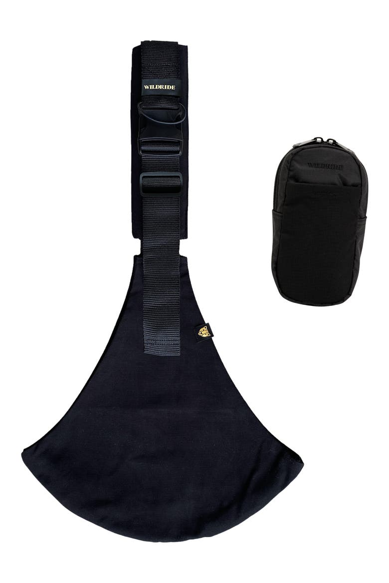 Toddler Carrier & Premium Slide-On Bag Bundle, Main, color, BLACK