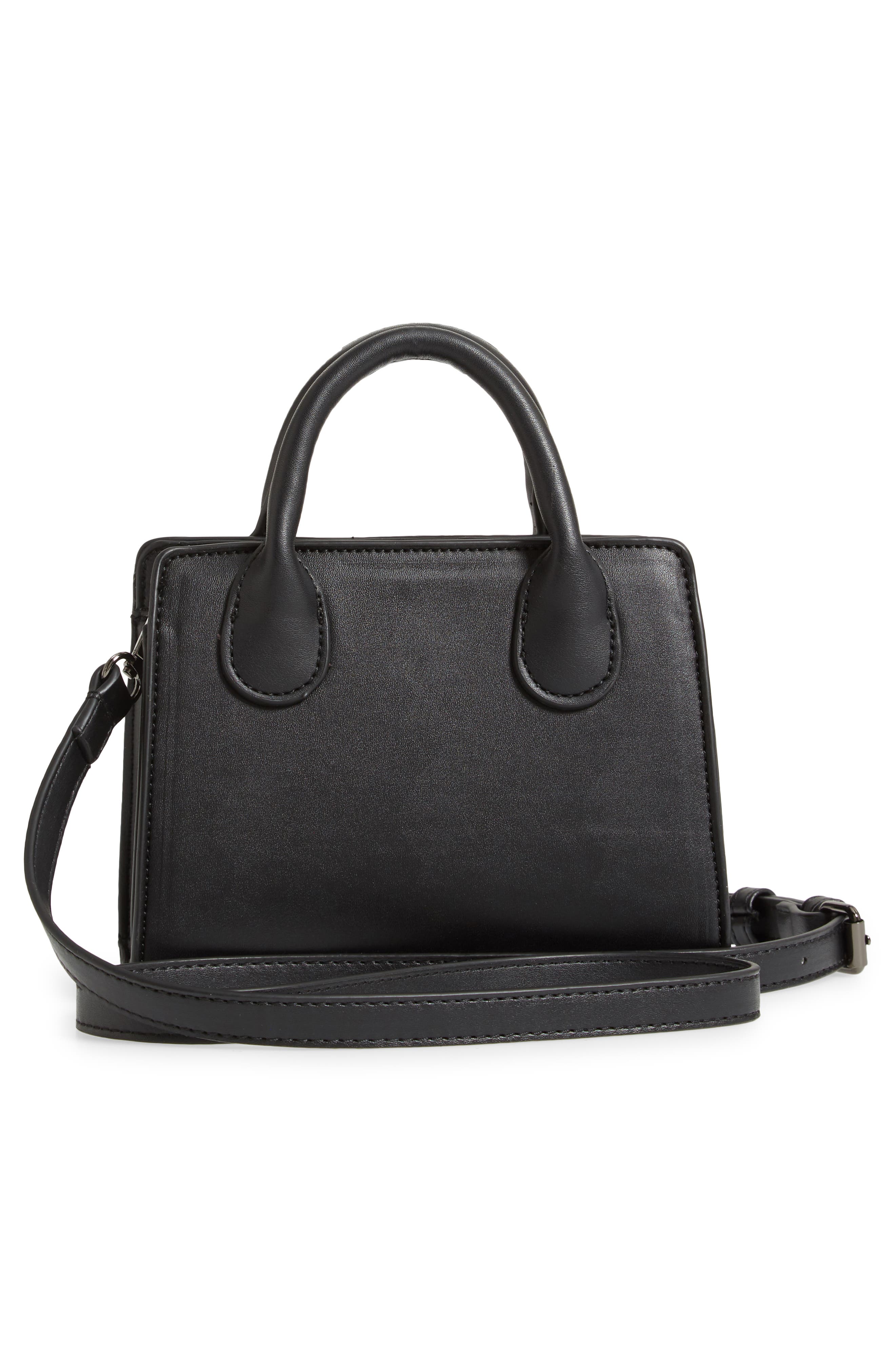 Malibu Skye Faux Leather Structured Mini Crossbody, Alternate, color, 
