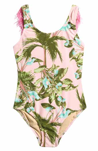 Kids' Fringe Print One-Piece Swimsuit