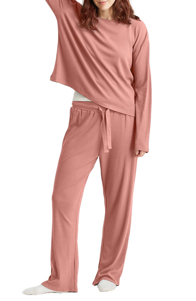 Papinelle Luxe Rib Pajama Pants, Alternate, color, 
