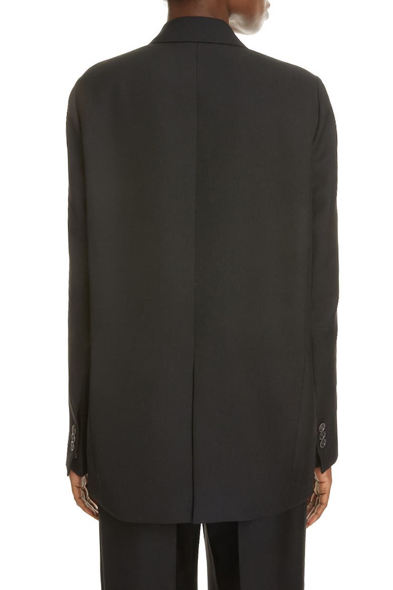 Janny Double Breasted Blazer, Alternate, color, BLACK