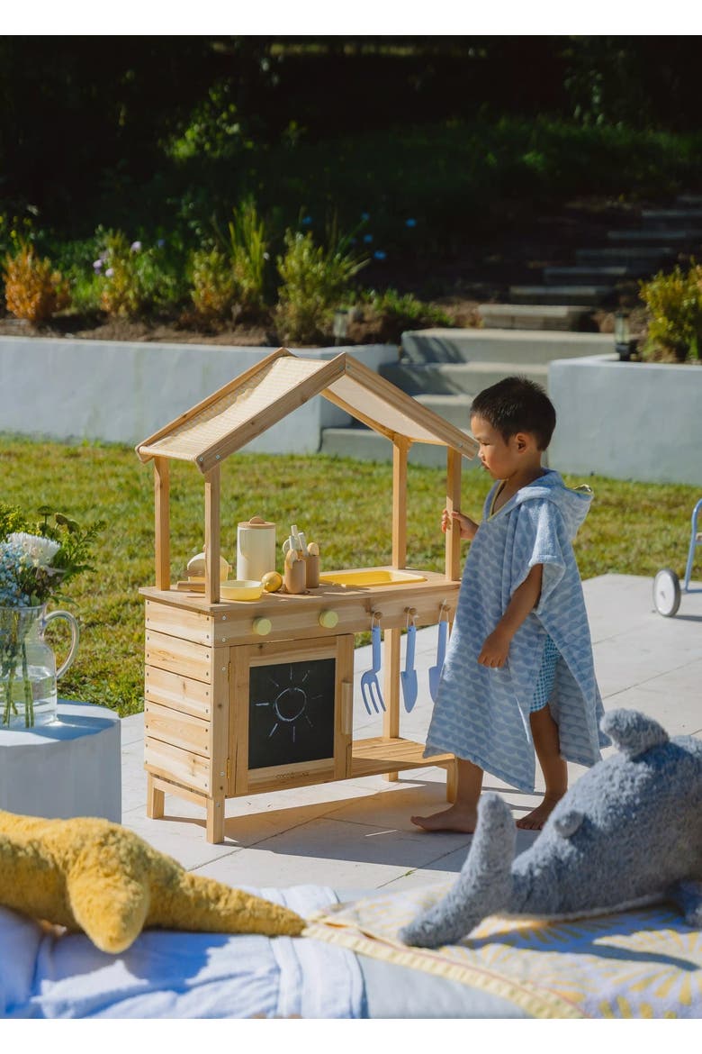 Wooden Outdoor Play Kitchen, Alternate, color, Multicolor