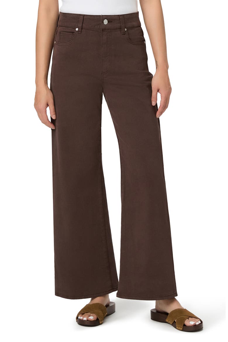 Anessa High Waist Wide Leg Jeans, Main, color, RICH CHOCOLATE