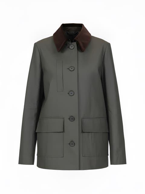 HUDSON Water Resisrant Canvas Field Jacket  Army