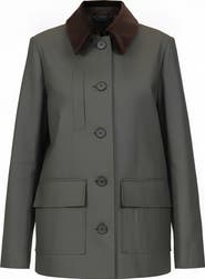 Callas Milano HUDSON Water Resisrant Canvas Field Jacket Army