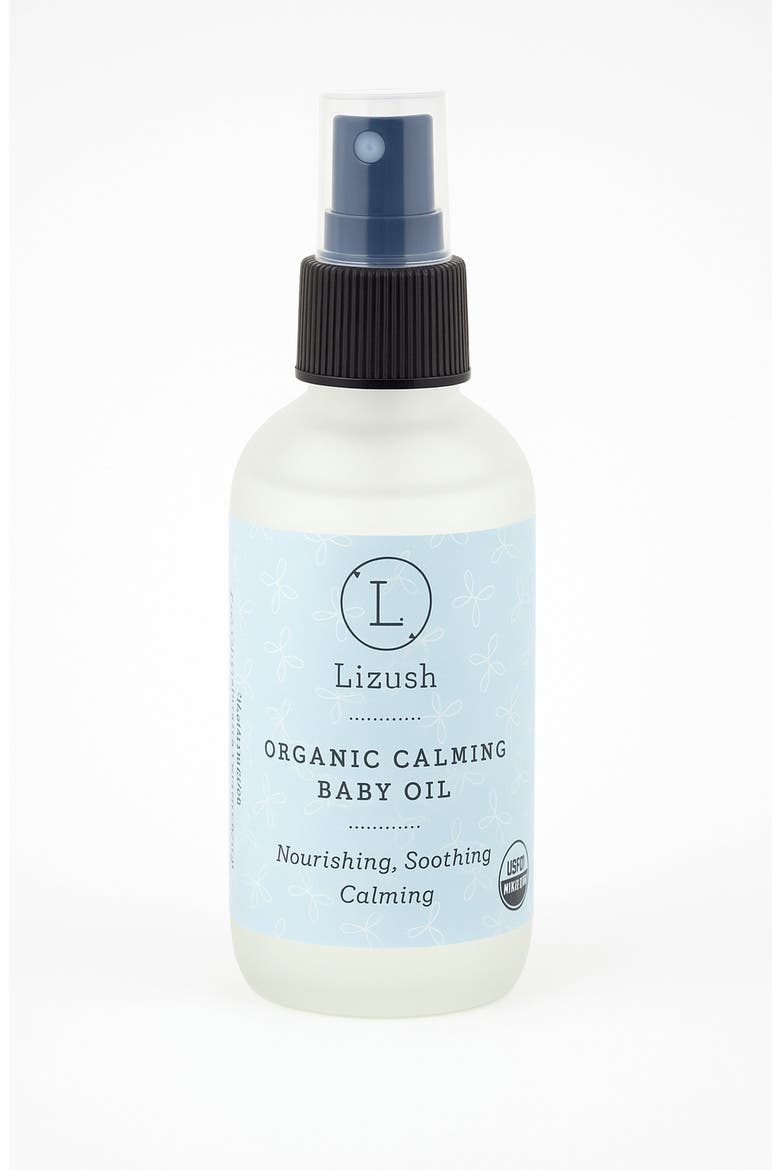 Organic Calming Baby Oil, Main, color, None