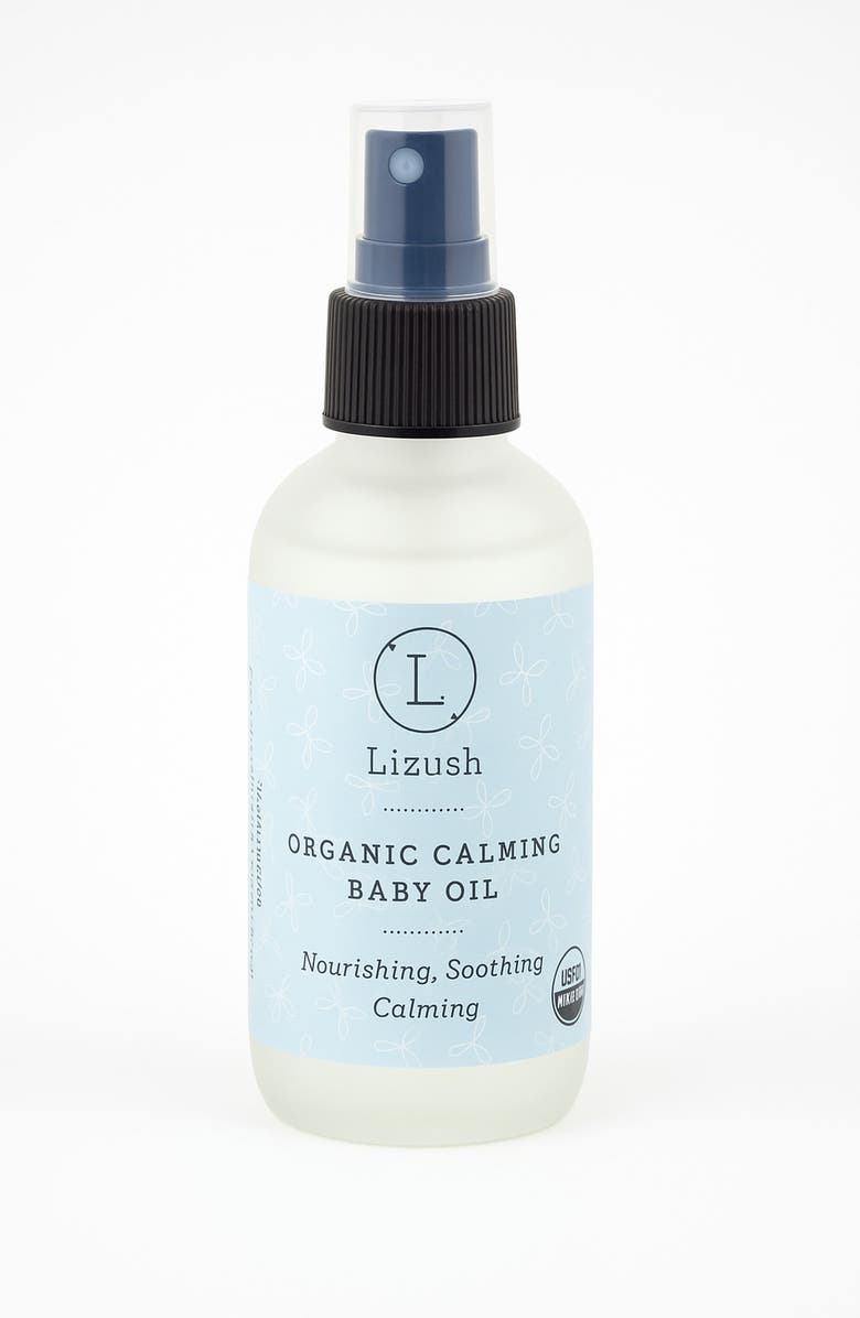 Lizush Organic Calming Baby Oil, Main, color, NO COLOR