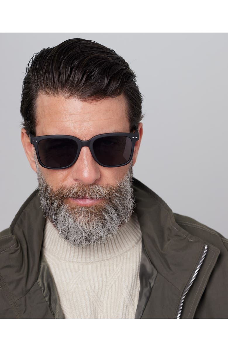 IZIPIZI #L 54mm Rectangular Sunglasses, Alternate, color, Black